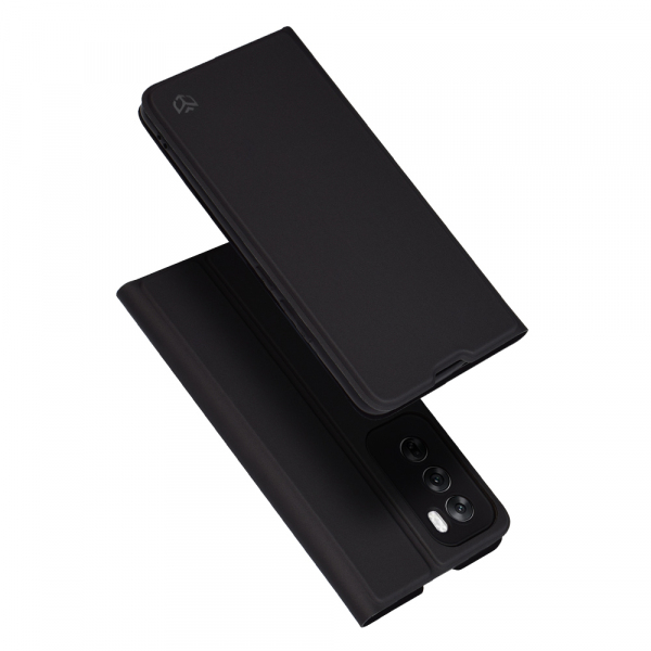 Husa pentru Oppo Reno12, Techsuit, Magskin Book, Neagra Husa pentru Oppo Reno12, Techsuit, Magskin Book, Neagra