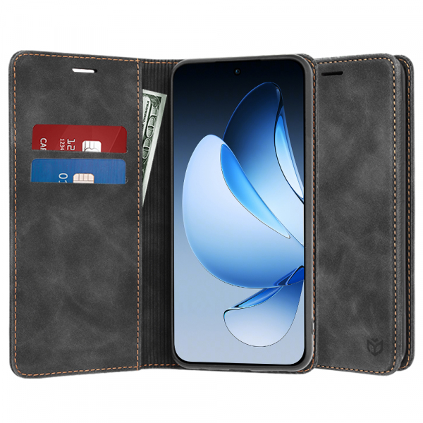 Husa pentru Oppo Reno13, Techsuit, Confy, Neagra Husa pentru Oppo Reno13, Techsuit, Confy, Neagra