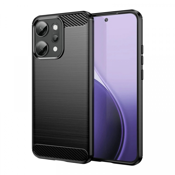 Husa pentru Oppo Reno14 Pro, Techsuit, Carbon, Neagra Husa pentru Oppo Reno14 Pro, Techsuit, Carbon, Neagra