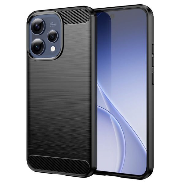 Husa pentru Oppo Reno15, Techsuit, Carbon, Neagra Husa pentru Oppo Reno15, Techsuit, Carbon, Neagra