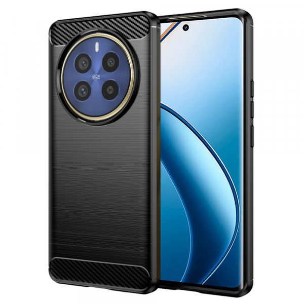 Husa pentru Realme 12 Pro / 12 Pro+, Techsuit, Carbon, Neagra Husa pentru Realme 12 Pro / 12 Pro+, Techsuit, Carbon, Neagra