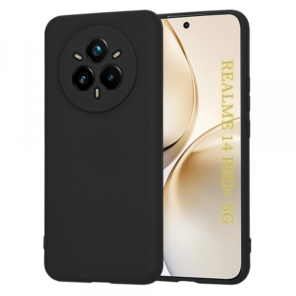 Husa pentru Realme 14 Pro+, Techsuit, SoftFlex, Neagra Husa pentru Realme 14 Pro+, Techsuit, SoftFlex, Neagra