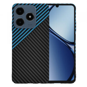 Husa pentru Realme C63 / C61, Techsuit, Carbonite FiberShell, Neagra Bleu Husa pentru Realme C63 / C61, Techsuit, Carbonite FiberShell, Neagra Bleu