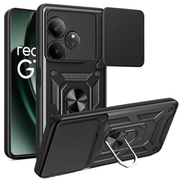 Husa pentru Realme GT 6T / GT 6, Techsuit, CamShield, Neagra Husa pentru Realme GT 6T / GT 6, Techsuit, CamShield, Neagra