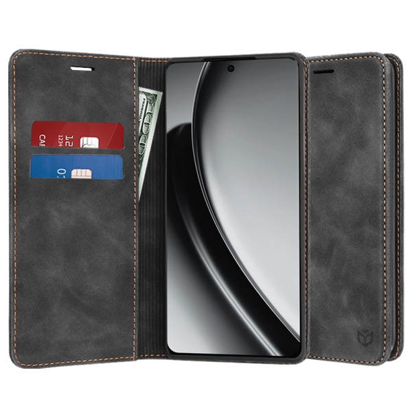 Husa pentru Realme GT 6T / GT 6, Techsuit, Confy, Neagra Husa pentru Realme GT 6T / GT 6, Techsuit, Confy, Neagra
