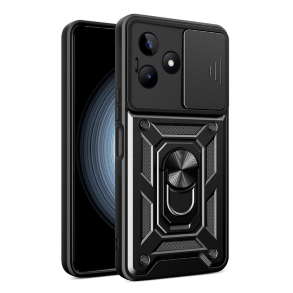 Husa pentru Realme Note 50 / C51, Techsuit, Carbon, Neagra Husa pentru Realme Note 50 / C51, Techsuit, Carbon, Neagra