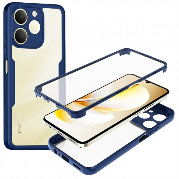 Husa pentru Realme Note 70T, Techsuit, ColorVerse 360, Albastra Husa pentru Realme Note 70T, Techsuit, ColorVerse 360, Albastra