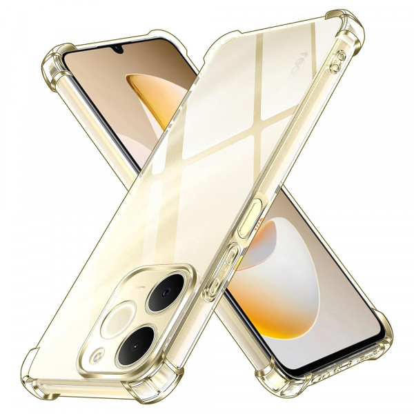 Husa pentru Realme Note 70T, Techsuit, Shockproof Clear, Transparenta Husa pentru Realme Note 70T, Techsuit, Shockproof Clear, Transparenta