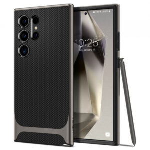 Husa pentru Samsung Galaxy S24 Ultra S928, Spigen, Neo Hybrid, Gri ACS07305 Husa pentru Samsung Galaxy S24 Ultra S928, Spigen, Neo Hybrid, Gri ACS07305