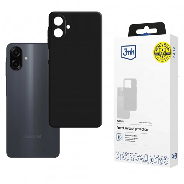 Husa pentru Samsung Galaxy A07 4G A075, 3MK, Neagra Mata Husa pentru Samsung Galaxy A07 4G A075, 3MK, Neagra Mata