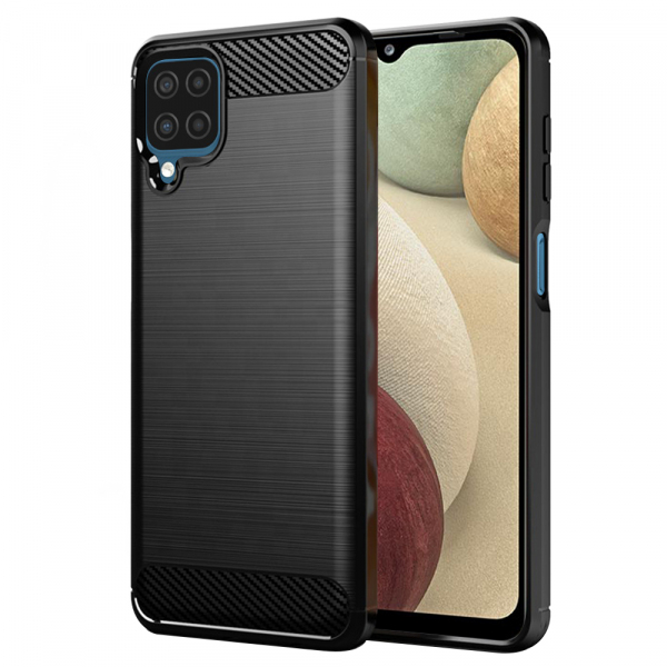 Husa pentru Samsung Galaxy A12 Nacho A127 / A12 A125, Techsuit, Carbon, Neagra Husa pentru Samsung Galaxy A12 Nacho A127 / A12 A125, Techsuit, Carbon, Neagra