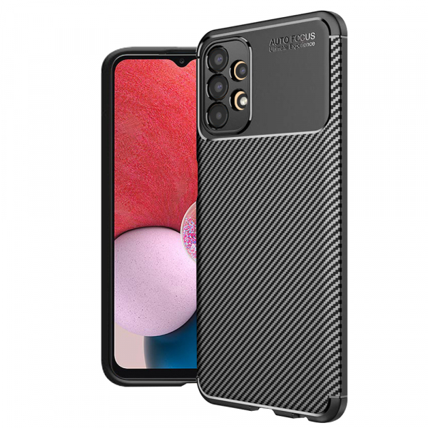 Husa pentru Samsung Galaxy A13 A135, Techsuit, CarbonFiber, Neagra Husa pentru Samsung Galaxy A13 A135, Techsuit, CarbonFiber, Neagra