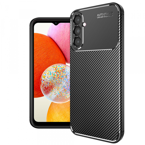 Husa pentru Samsung Galaxy A14 A145 / A14 5G A146, Techsuit, CarbonFiber, Neagra Husa pentru Samsung Galaxy A14 A145 / A14 5G A146, Techsuit, CarbonFiber, Neagra