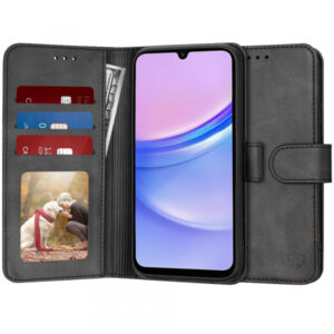 Husa pentru Samsung Galaxy A15 5G A156 / A15 A155, Techsuit, Magskin Book, Neagra Husa pentru Samsung Galaxy A15 5G A156 / A15 A155, Techsuit, Magskin Book, Neagra