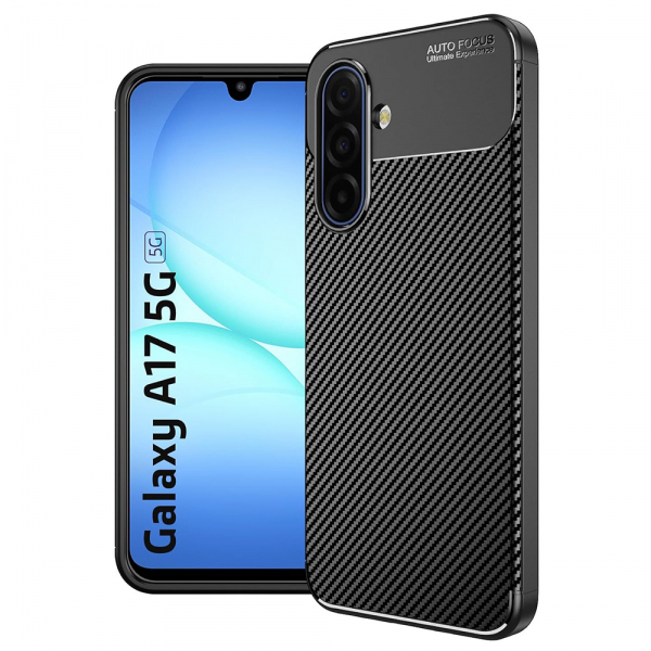 Husa pentru Samsung Galaxy A17 5G, Techsuit, CarbonFiber, Neagra Husa pentru Samsung Galaxy A17 5G, Techsuit, CarbonFiber, Neagra