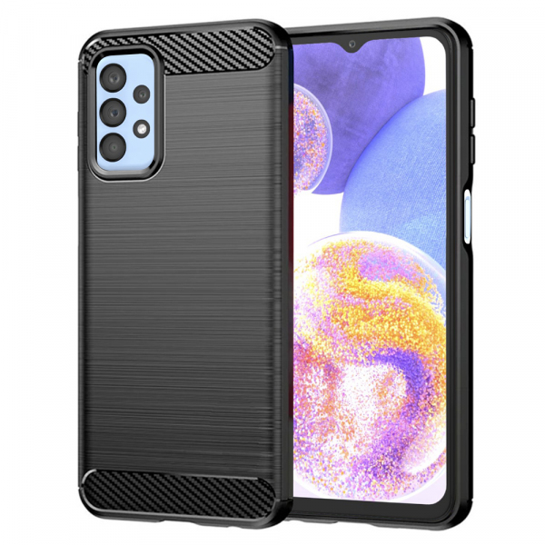 Husa pentru Samsung Galaxy A23 5G A236 / A23 A235, Techsuit, Carbon, Neagra Husa pentru Samsung Galaxy A23 5G A236 / A23 A235, Techsuit, Carbon, Neagra