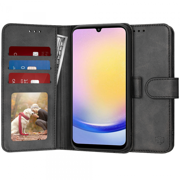 Husa pentru Samsung Galaxy A25 A256, Techsuit, Diary Book, Neagra Husa pentru Samsung Galaxy A25 A256, Techsuit, Diary Book, Neagra