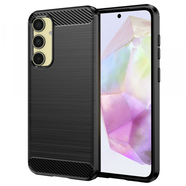 Husa pentru Samsung Galaxy A35 5G A356, Techsuit, Carbonite FiberShell, Neagra Rosie Husa pentru Samsung Galaxy A35 5G A356, Techsuit, Carbonite FiberShell, Neagra Rosie