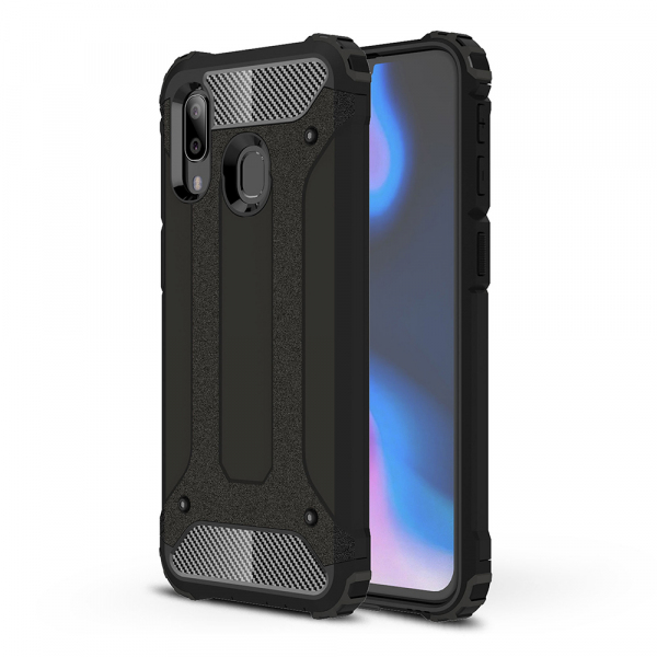 Husa pentru Samsung Galaxy A40 A405, Techsuit, Hybrid Armor, Neagra Husa pentru Samsung Galaxy A40 A405, Techsuit, Hybrid Armor, Neagra