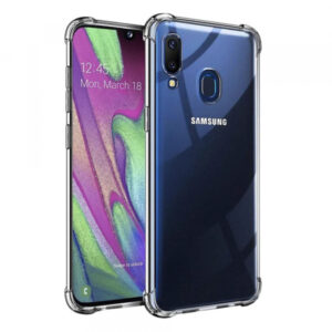 Husa pentru Samsung Galaxy A40 A405, Techsuit, Shockproof Clear, Neagra Husa pentru Samsung Galaxy A40 A405, Techsuit, Shockproof Clear, Neagra