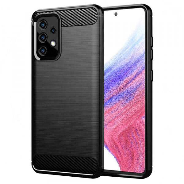 Husa pentru Samsung Galaxy A53 5G A536, Techsuit, Carbon, Neagra Husa pentru Samsung Galaxy A53 5G A536, Techsuit, Carbon, Neagra