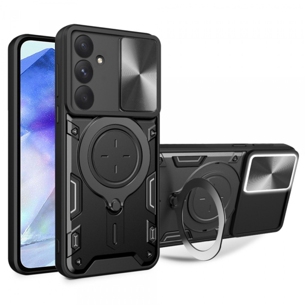 Husa pentru Samsung Galaxy A55 5G A556, Techsuit, CamGuard Pro, Neagra Husa pentru Samsung Galaxy A55 5G A556, Techsuit, CamGuard Pro, Neagra