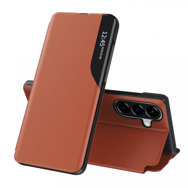 Husa pentru Samsung Galaxy A57 5G, Techsuit, eFold, Portocalie Husa pentru Samsung Galaxy A57 5G, Techsuit, eFold, Portocalie