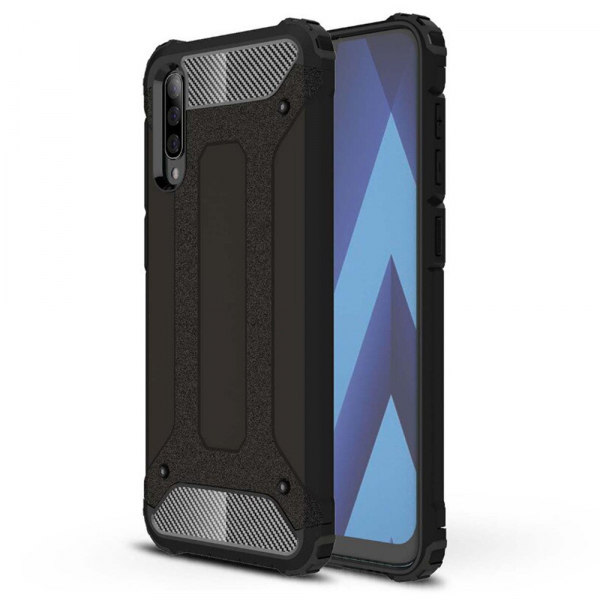Husa pentru Samsung Galaxy A70s A707 / A70 A705, Techsuit, Hybrid Armor, Neagra Husa pentru Samsung Galaxy A70s A707 / A70 A705, Techsuit, Hybrid Armor, Neagra