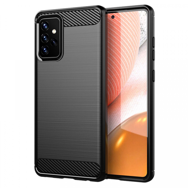 Husa pentru Samsung Galaxy A72 A725 / A72 5G A726, Techsuit, Carbon, Neagra Husa pentru Samsung Galaxy A72 A725 / A72 5G A726, Techsuit, Carbon, Neagra