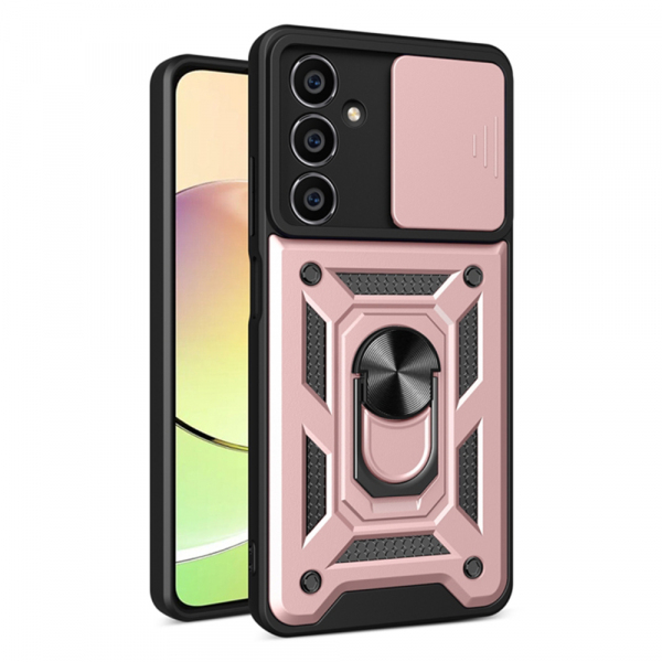 Husa pentru Samsung Galaxy M15, Techsuit, CamShield, Roz Husa pentru Samsung Galaxy M15, Techsuit, CamShield, Roz