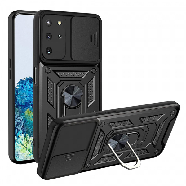 Husa pentru Samsung Galaxy S20+ 5G G986 / S20+ G985, Techsuit, CamShield, Neagra Husa pentru Samsung Galaxy S20+ 5G G986 / S20+ G985, Techsuit, CamShield, Neagra