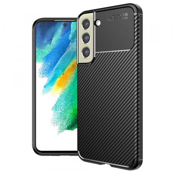 Husa pentru Samsung Galaxy S21 FE 5G G990, Techsuit, CarbonFiber, Neagra Husa pentru Samsung Galaxy S21 FE 5G G990, Techsuit, CarbonFiber, Neagra