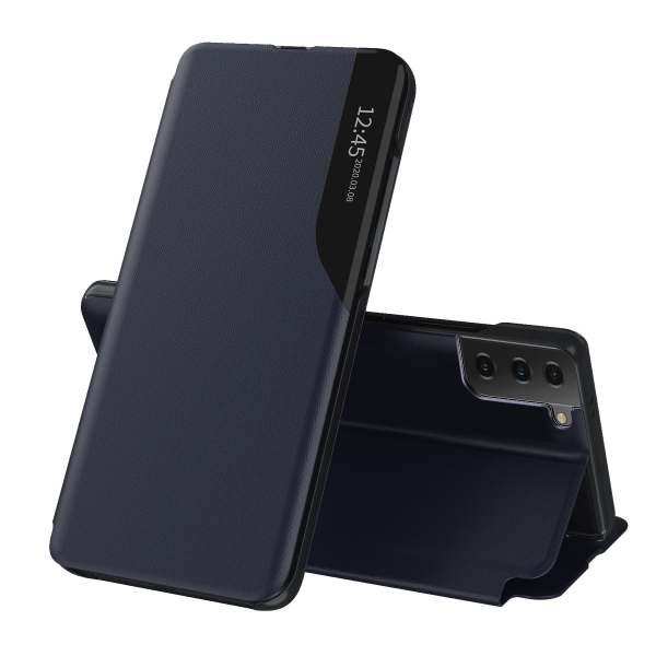 Husa pentru Samsung Galaxy S21 FE 5G G990, Techsuit, eFold, Albastra Husa pentru Samsung Galaxy S21 FE 5G G990, Techsuit, eFold, Albastra