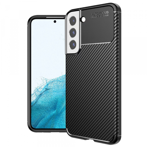 Husa pentru Samsung Galaxy S22 5G S901, Techsuit, CarbonFiber, Neagra Husa pentru Samsung Galaxy S22 5G S901, Techsuit, CarbonFiber, Neagra