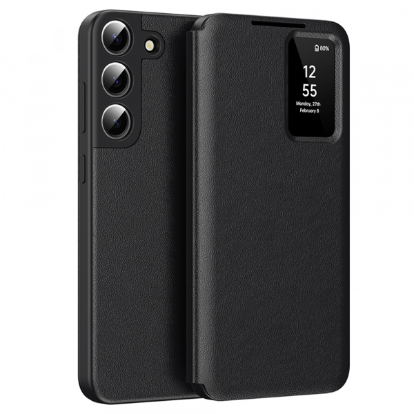 Husa pentru Samsung Galaxy S22 5G S901, Techsuit, SmartView, Mov Husa pentru Samsung Galaxy S22 5G S901, Techsuit, SmartView, Mov