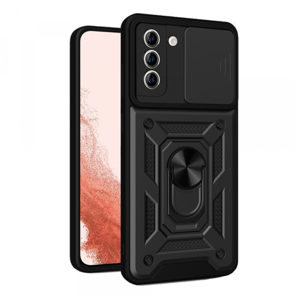 Husa pentru Samsung Galaxy S22+ 5G S906, Techsuit, CamShield, Neagra Husa pentru Samsung Galaxy S22+ 5G S906, Techsuit, CamShield, Neagra