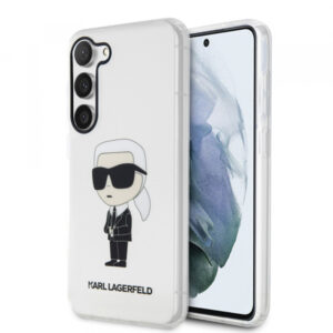 Husa MagSafe pentru Samsung Galaxy S23 S911, Karl Lagerfeld, IML Ikonik Karl, Transparenta Husa MagSafe pentru Samsung Galaxy S23 S911, Karl Lagerfeld, IML Ikonik Karl, Transparenta