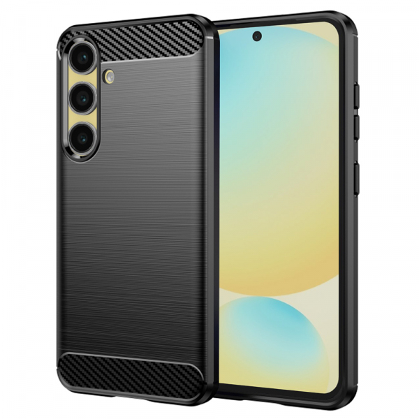 Husa pentru Samsung Galaxy S24 FE S721, Techsuit, Carbon, Neagra Husa pentru Samsung Galaxy S24 FE S721, Techsuit, Carbon, Neagra