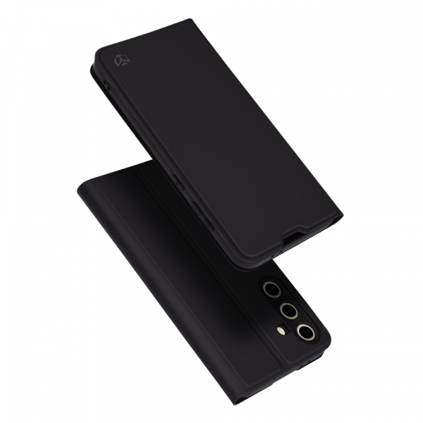 Husa pentru Samsung Galaxy S24 FE S721, Techsuit, Magskin Book, Neagra Husa pentru Samsung Galaxy S24 FE S721, Techsuit, Magskin Book, Neagra