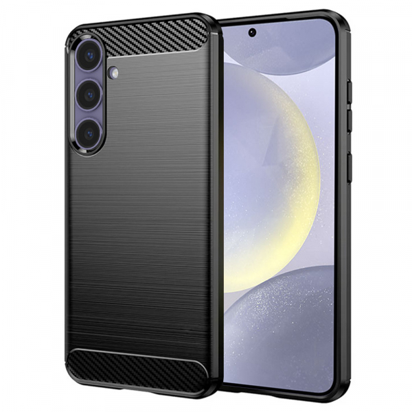 Husa pentru Samsung Galaxy S24+ S926, Techsuit, Carbon, Neagra Husa pentru Samsung Galaxy S24+ S926, Techsuit, Carbon, Neagra