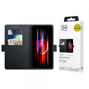 Husa pentru Samsung Galaxy S24 S921, 3MK, Wallet, Neagra Husa pentru Samsung Galaxy S24 S921, 3MK, Wallet, Neagra