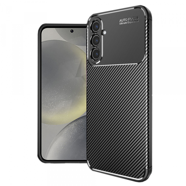 Husa pentru Samsung Galaxy S24 S921, Techsuit, CarbonFiber, Neagra Husa pentru Samsung Galaxy S24 S921, Techsuit, CarbonFiber, Neagra