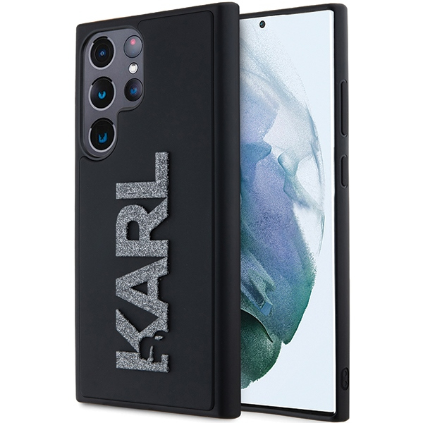 Husa pentru Samsung Galaxy S24 Ultra S928, Karl Lagerfeld, 3D Rubber Glitter Logo, Neagra Husa pentru Samsung Galaxy S24 Ultra S928, Karl Lagerfeld, 3D Rubber Glitter Logo, Neagra
