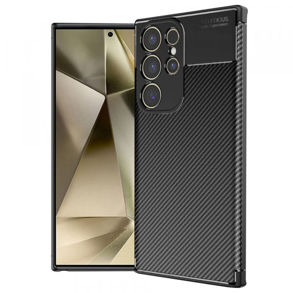 Husa pentru Samsung Galaxy S24 Ultra S928, Techsuit, CarbonFiber, Neagra Husa pentru Samsung Galaxy S24 Ultra S928, Techsuit, CarbonFiber, Neagra