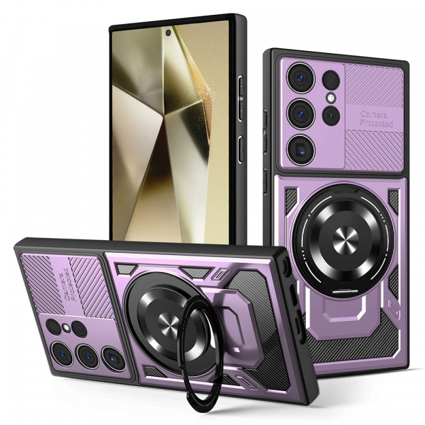 Husa pentru Samsung Galaxy S24 Ultra S928, Techsuit, RuggedCam, Mov Husa pentru Samsung Galaxy S24 Ultra S928, Techsuit, RuggedCam, Mov
