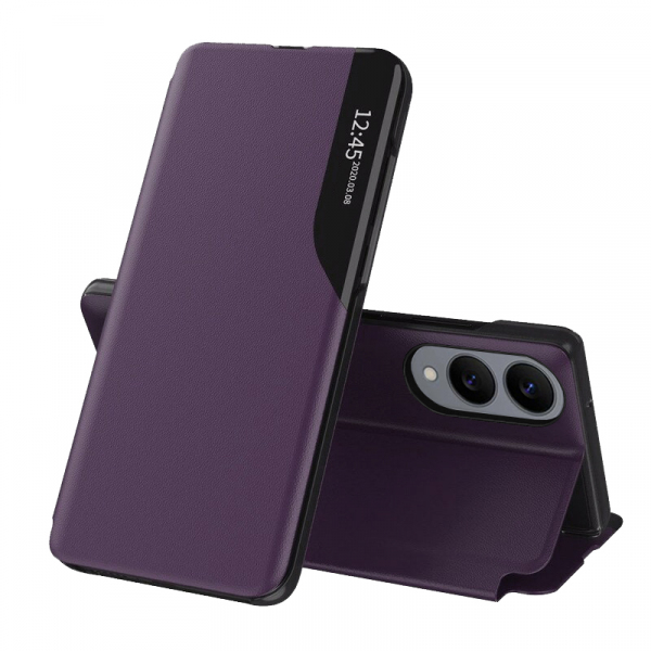 Husa pentru Samsung Galaxy S25 Edge S937, Techsuit, eFold, Mov Husa pentru Samsung Galaxy S25 Edge S937, Techsuit, eFold, Mov