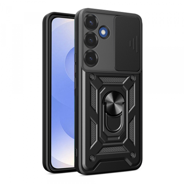 Husa pentru Samsung Galaxy S25 S931, Techsuit, CamShield, Neagra Husa pentru Samsung Galaxy S25 S931, Techsuit, CamShield, Neagra