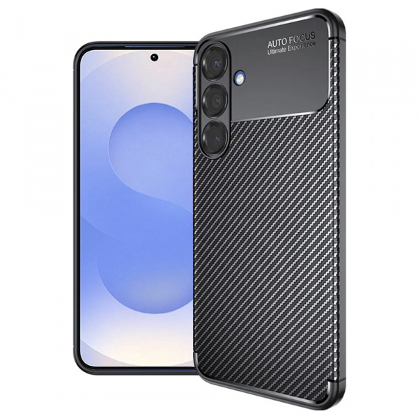 Husa pentru Samsung Galaxy S25 S931, Techsuit, CarbonFiber, Neagra Husa pentru Samsung Galaxy S25 S931, Techsuit, CarbonFiber, Neagra