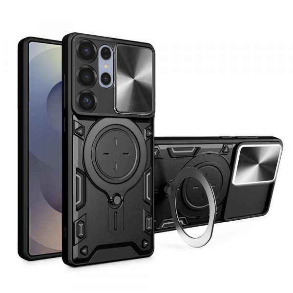 Husa Techsuit CamGuard Pro pentru Samsung Galaxy S25 Ultra S938 (Rosu/Negru)