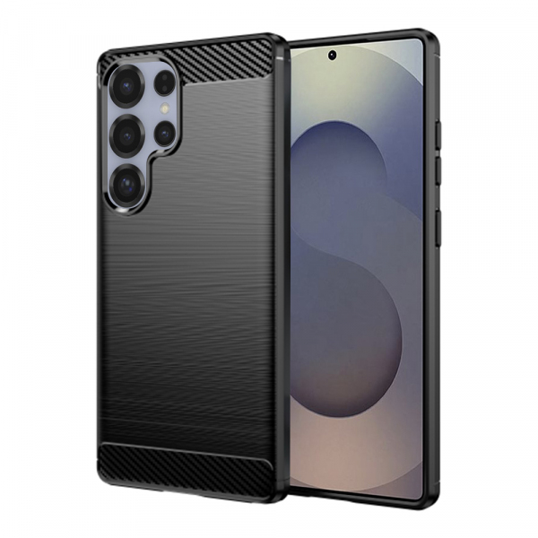 Husa pentru Samsung Galaxy S25 Ultra S938, Techsuit, Carbon, Neagra Husa pentru Samsung Galaxy S25 Ultra S938, Techsuit, Carbon, Neagra
